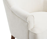 Raelyn Cotton Fog / Walnut Accent Chair