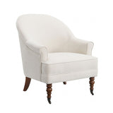 Raelyn Cotton Fog / Walnut Accent Chair