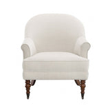 Raelyn Cotton Fog / Walnut Accent Chair