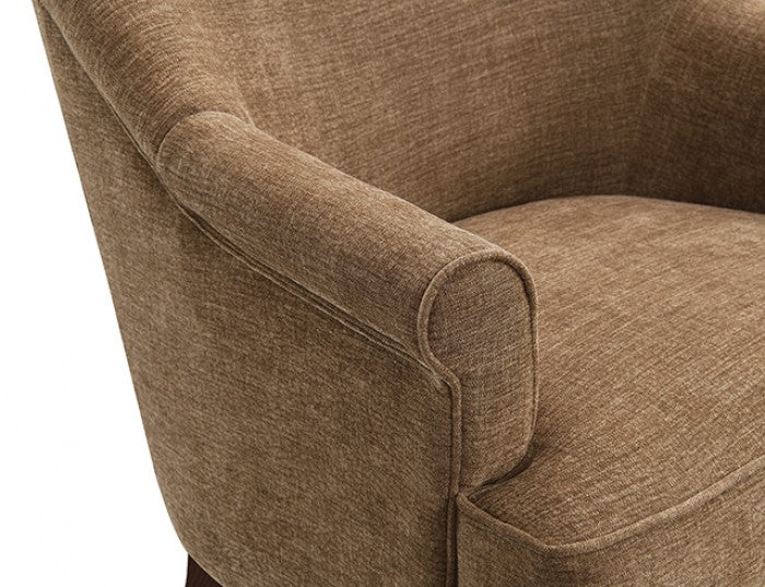 Raelyn Bison Brown / Walnut Accent Chair