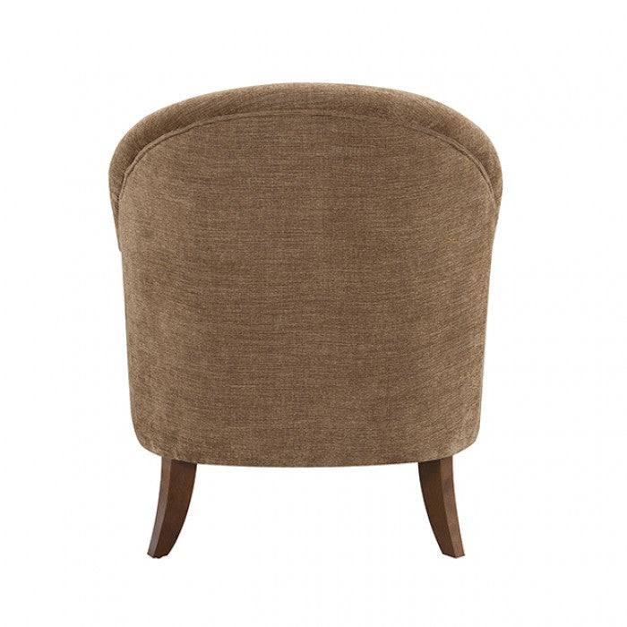 Raelyn Bison Brown / Walnut Accent Chair
