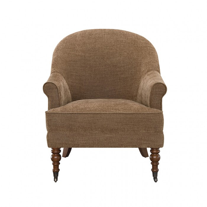 Raelyn Bison Brown / Walnut Accent Chair