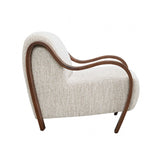 Niari Egret Beige / Walnut Accent Chair