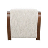 Niari Egret Beige / Walnut Accent Chair
