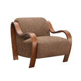 Niari Caramel Brown / Walnut Accent Chair