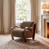 Niari Deep Brown / Walnut Accent Chair