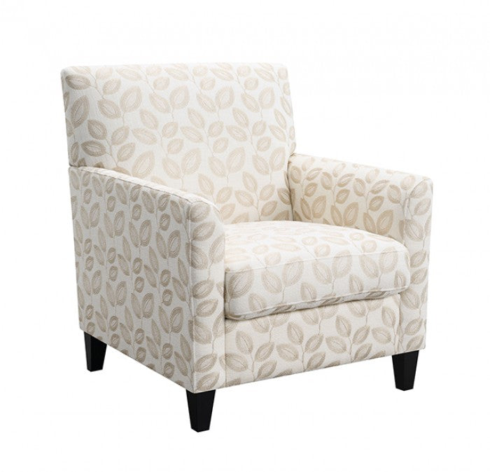 Ivey Botanical Beige Accent Chair