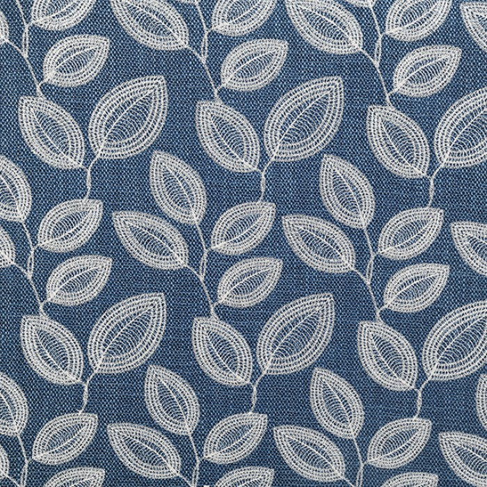 Ivey Botanical Blue/Egret White Accent Chair