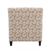 Ivey Botanical Warm Mocha/Egret White Accent Chair