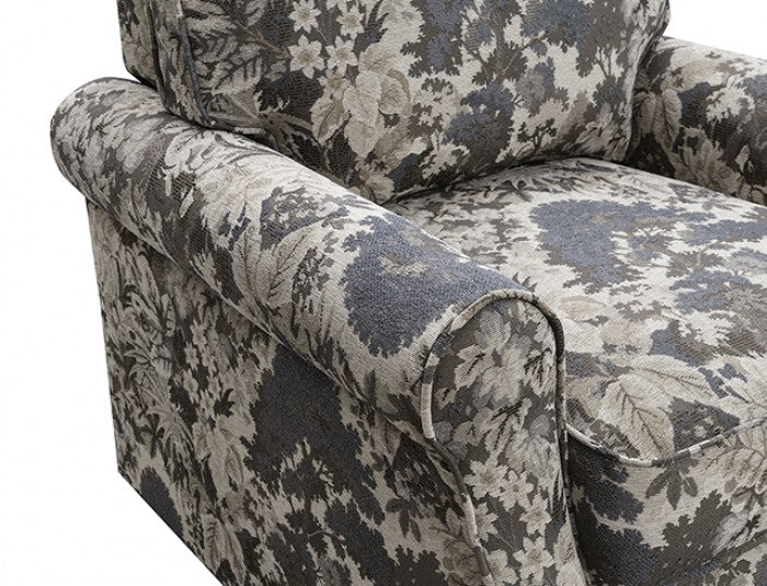 Penryn Slate Blue Swivel Accent Chair