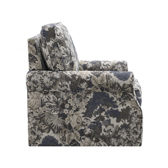 Penryn Slate Blue Swivel Accent Chair