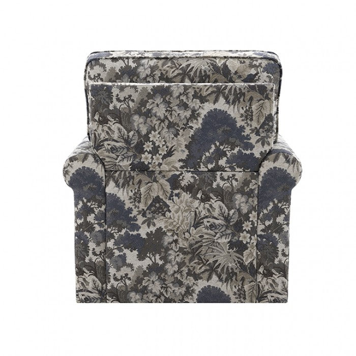 Penryn Slate Blue Swivel Accent Chair