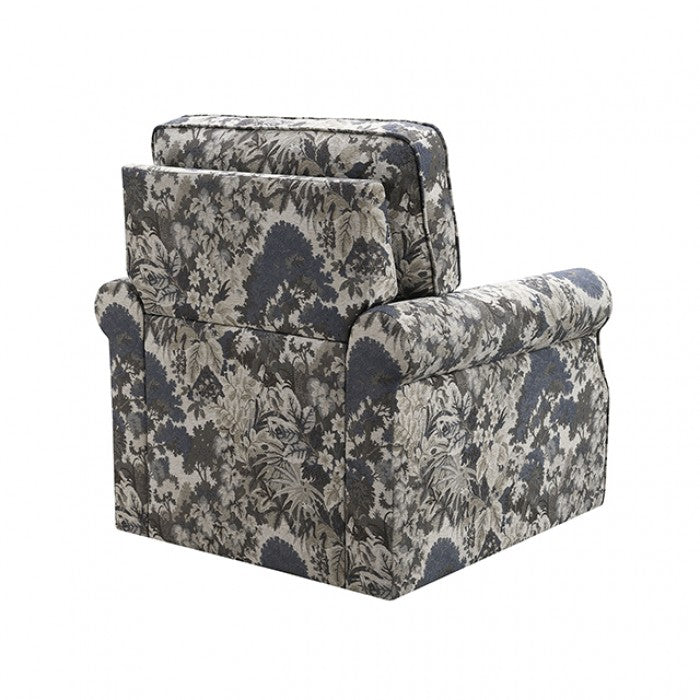 Penryn Slate Blue Swivel Accent Chair