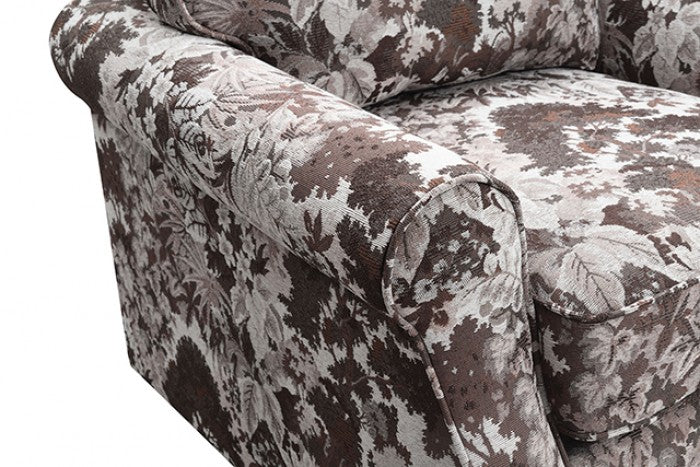 Penryn Mocha Brown Swivel Accent Chair