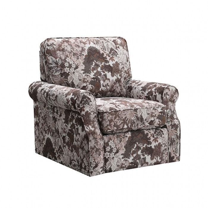 Penryn Mocha Brown Swivel Accent Chair