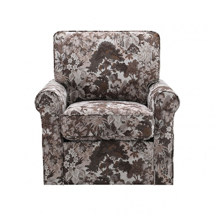 Penryn Mocha Brown Swivel Accent Chair