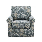 Penryn Topiary Green Swivel Accent Chair