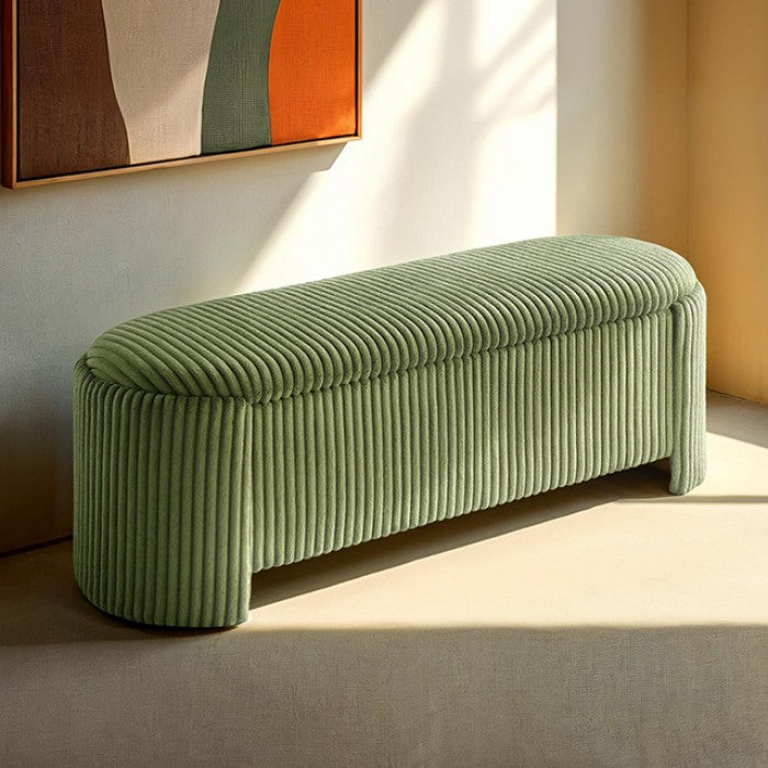 Grainne Green Storage Bench