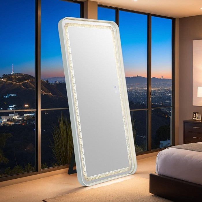 Imogen White Floor Mirror