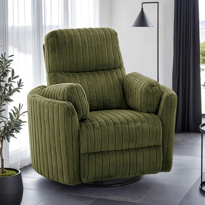 Belper Olive Green Power Recliner