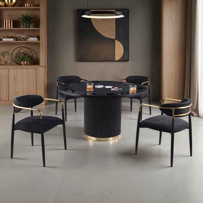 Frascone Black 5-Piece Dining Room Set