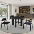 Gaetani Black 5-Piece Dining Room Set