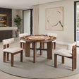 Gaetani Brown 5-Pice Dining Room Set