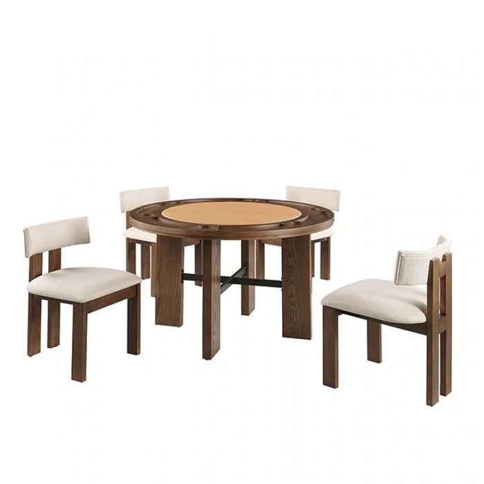Gaetani Brown 5-Pice Dining Room Set