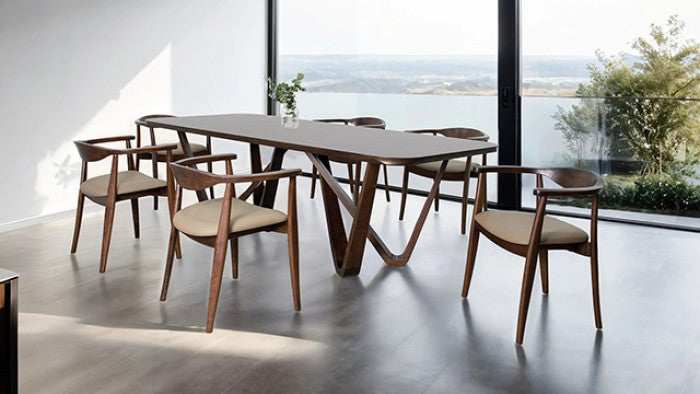 Nordby Rich Walnut Side Chair Set of 2
