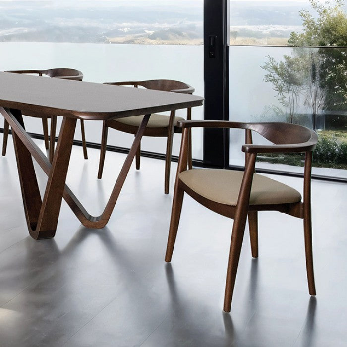 Nordby Rich Walnut 7-Piece Dining Room Set
