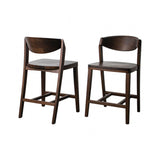 Hadsten Walnut Counter Height Chair Set of 2