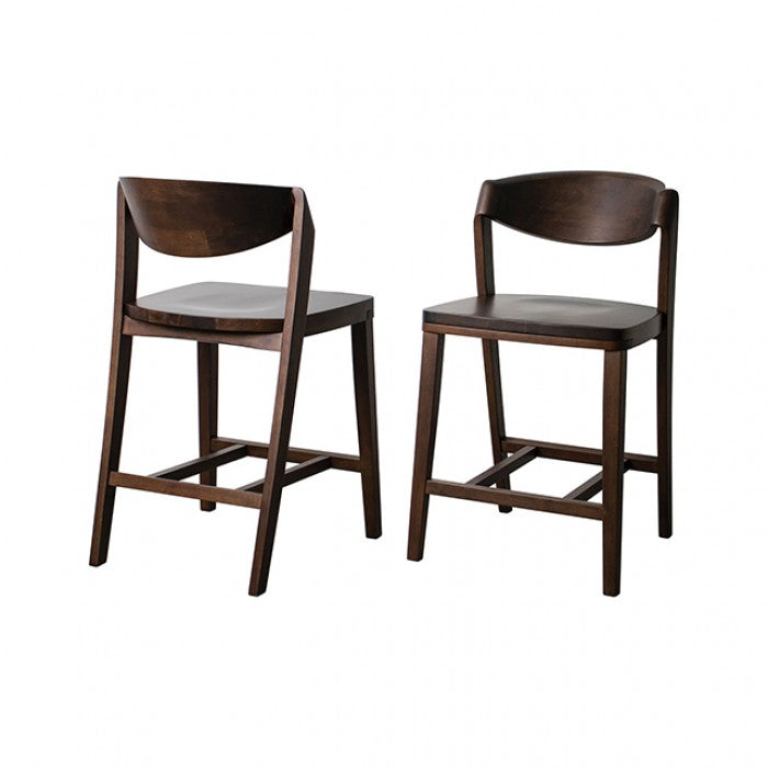 Hadsten Walnut Counter Height Chair Set of 2