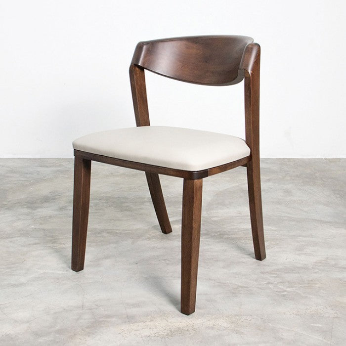 Hadsten Rich Walnut Side Chair Set of 2