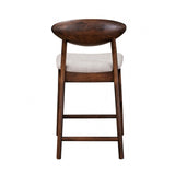Sargans Rich Walnut Counter Height Chair Set of 2