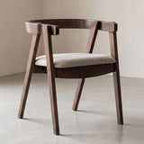 Fortel Natural Sand Fabric Seat Arm Chair Set of 2