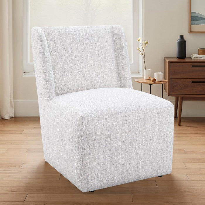 Fede Pristine White Side Chair