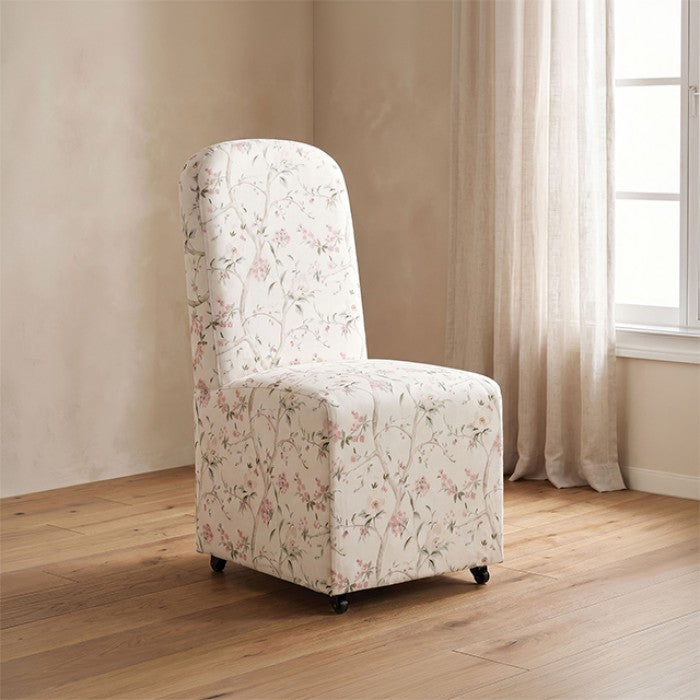 Canterbury Chinoiserie White/Pink Dining Chair