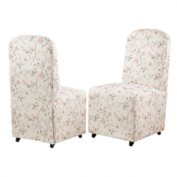 Canterbury Chinoiserie White/Pink Dining Chair