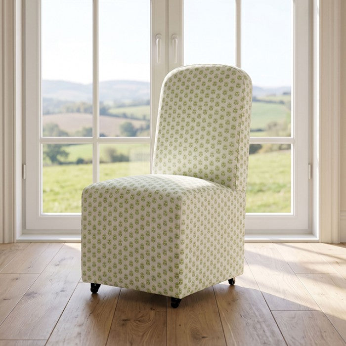 Canterbury Seaside Cabbage Rose Green/White Dining Chair