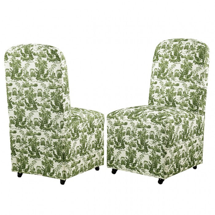 Canterbury Olive Green/White Dining Chair