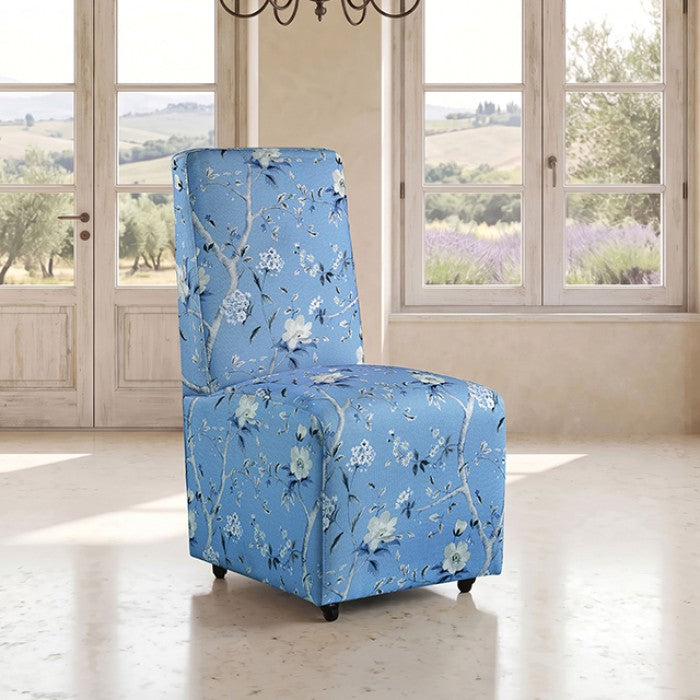Durham Toile De Jouy Light Blue/White Dining Chair