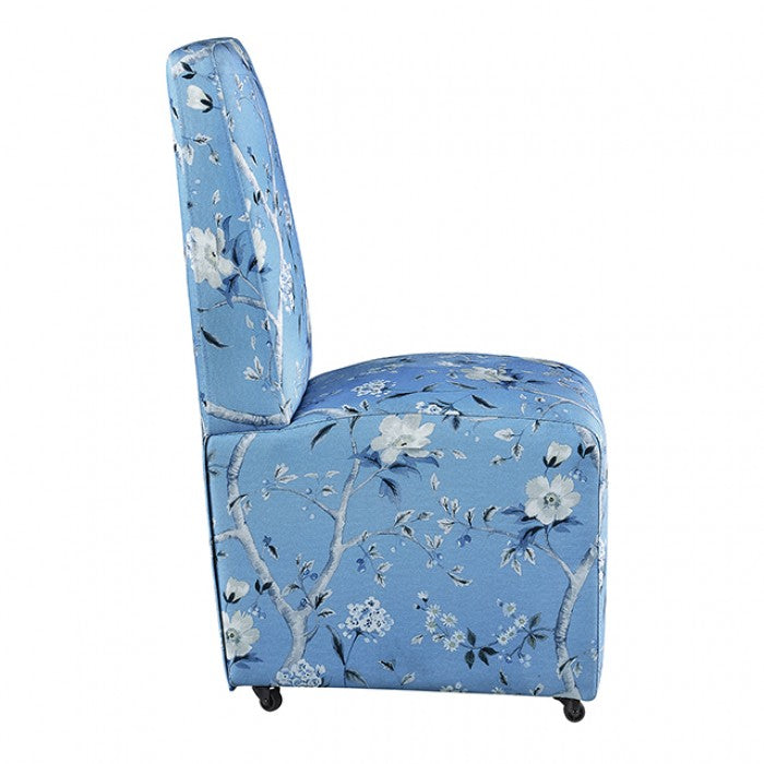 Durham Toile De Jouy Light Blue/White Dining Chair