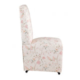 Durham Chinoiserie White/Pink Dining Chair