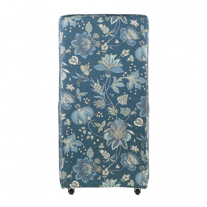Durham Jacobean Floral Peacock Blue Dining Chair