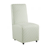 Durham Seaside Cabbage Rose Green/White Dining Chair