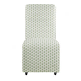 Durham Seaside Cabbage Rose Green/White Dining Chair