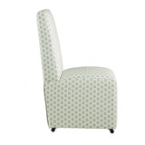 Durham Seaside Cabbage Rose Green/White Dining Chair
