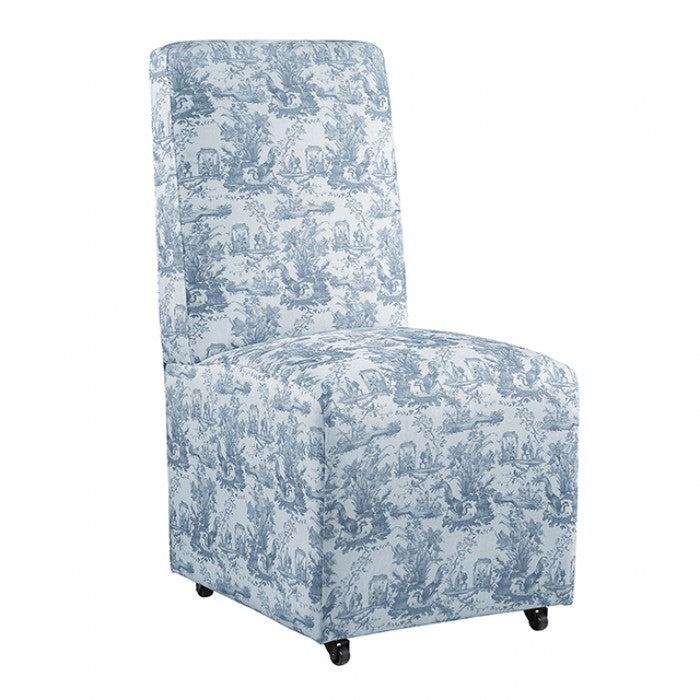 Durham Toile De Jouy Green/White Dining Chair