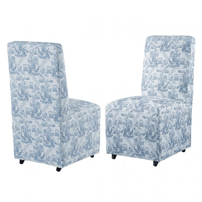 Durham Toile De Jouy Green/White Dining Chair