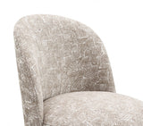 Vara Oatmeal Beige Dining Swivel Chair Set of 2